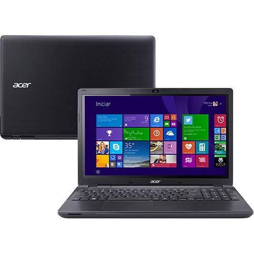 Tamanhos, Medidas e Dimensões do produto Notebook Acer E5-571-54MC Intel Core I5 4GB 500GB Tela LED 15.6'' Windows 8.1 - Preto