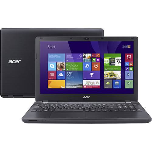 Tamanhos, Medidas e Dimensões do produto Notebook Acer E5-571-52ZK Intel Core I5 4GB 500GB Tela LED 15.6" Windows 8.1 - Preto