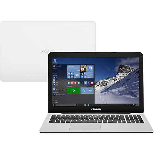 Tamanhos, Medidas e Dimensões do produto Notebook ASUS Z550MA-XX005T Intel Celeron Quad Core 4GB 500GB LED 15,6" Windows 10 - Branco