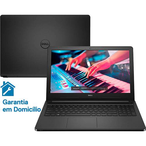 Tamanhos, Medidas e Dimensões do produto Notebook Dell Inspiron I15-5566-D10P Intel Core I3 4GB 1TB Tela LED 15.6" Linux - Preto