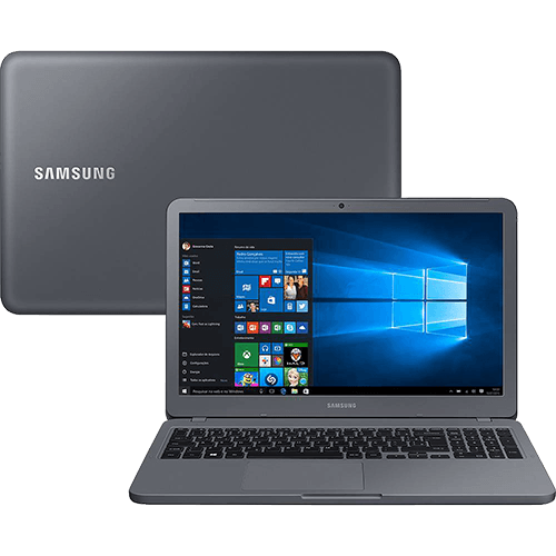 Tamanhos, Medidas e Dimensões do produto Notebook Essentials E20 Intel Celeron Dual Core 4GB 500GB LED HD 15,6" W10 Cinza Titânio - Samsung
