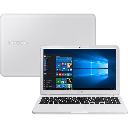 Tamanhos, Medidas e Dimensões do produto Notebook Essentials E30 Intel Core I3 4GB 1TB LED Full HD 15.6'' W10 Branco Ônix - Samsung