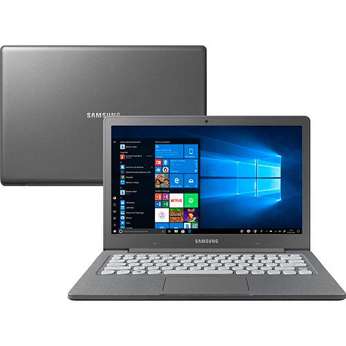 Tamanhos, Medidas e Dimensões do produto Notebook Flash F30 Intel Celeron 4GB 64GB SSD Full HD 13.3" W10 Cinza - Samsung