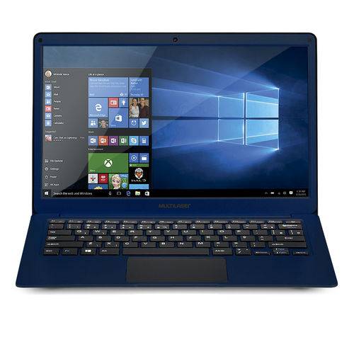 Tamanhos, Medidas e Dimensões do produto Notebook Legacy Air Intel Dual Core Windows 10 4GB Tela Full HD 13.3 Pol. Azul Multilaser - PC207