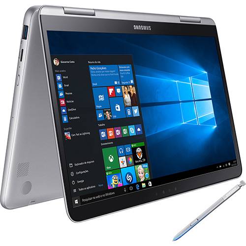 Tamanhos, Medidas e Dimensões do produto Notebook Style S51 Pen Intel Core I7 8GB 256GB SSD Touchscreen FullHd LED 13,3'' S-pen W10 - Samsung