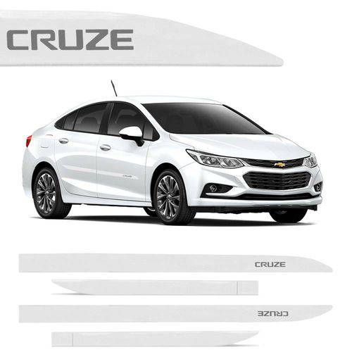 Tamanhos, Medidas e Dimensões do produto Novo Friso Lateral Slim Chevrolet Cruze 2017 Branco Abalone
