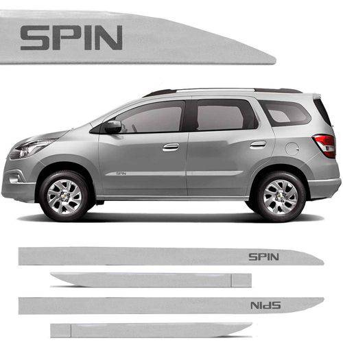 Tamanhos, Medidas e Dimensões do produto Novo Friso Lateral Slim Chevrolet Spin Prata Switchblade