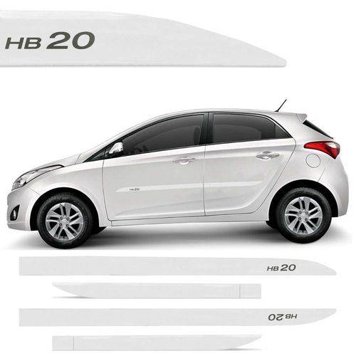 Tamanhos, Medidas e Dimensões do produto Novo Friso Lateral Slim Hyundai Hb20 Branco Polar