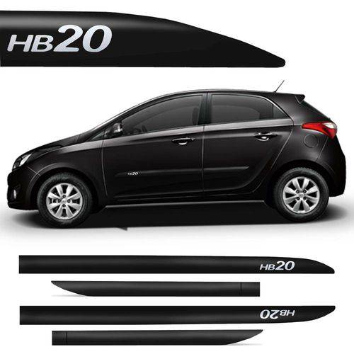 Tamanhos, Medidas e Dimensões do produto Novo Friso Lateral Slim Hyundai Hb20 Preto