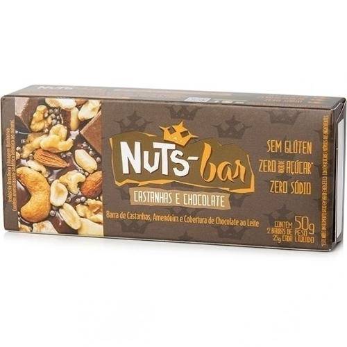 Tamanhos, Medidas e Dimensões do produto Nuts Bar Castanhas e Chocolate 25g 2 Unidades Banana Brasil
