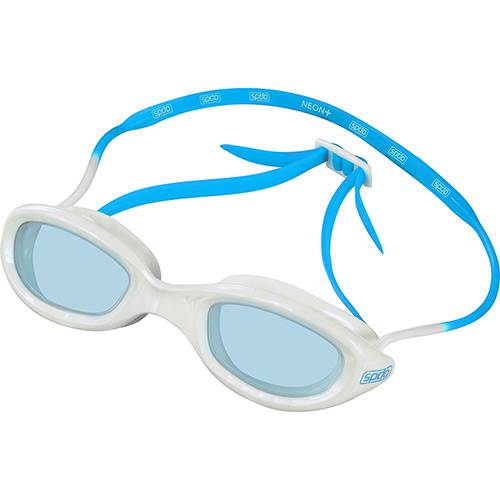 Tamanhos, Medidas e Dimensões do produto Óculos de Natação Speedo Neon Plus Branco e Azul Claro