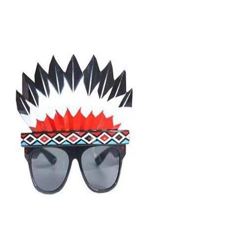 Tamanhos, Medidas e Dimensões do produto Óculos de Sol Índio Festas Acessório Carnaval