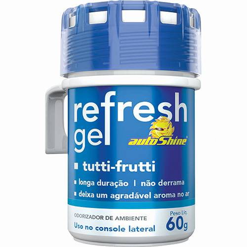 Tamanhos, Medidas e Dimensões do produto Odorizante Gel Refresh Tuti-Fruti 60 G - Autoshine
