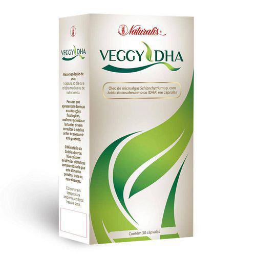 Tamanhos, Medidas e Dimensões do produto Óleo de Algas Ômega-3 Veggy Dha (888mg) 30 Cápsulas