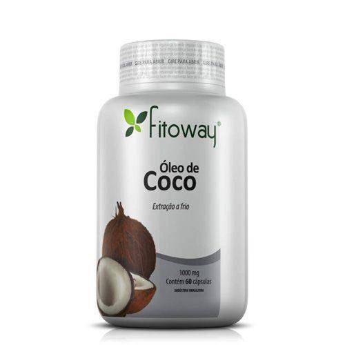 Tamanhos, Medidas e Dimensões do produto Oleo de Coco Fitoway 1g - 60 Cápsulas - Fitoway