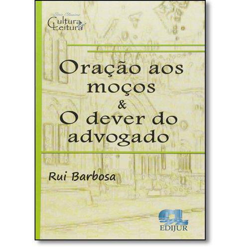 Tamanhos, Medidas e Dimensões do produto Oracao Aos Mocos e o Dever do Advogado - Edijur