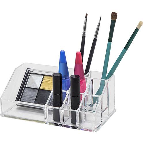 Tamanhos, Medidas e Dimensões do produto Organizador de Maquiagem 9 Nichos Transparente - New me