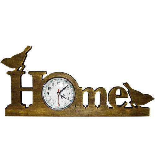 Tamanhos, Medidas e Dimensões do produto Ornamento Relogio Concept - Modelo Home (Bird) - ME Criative - 20x40cm