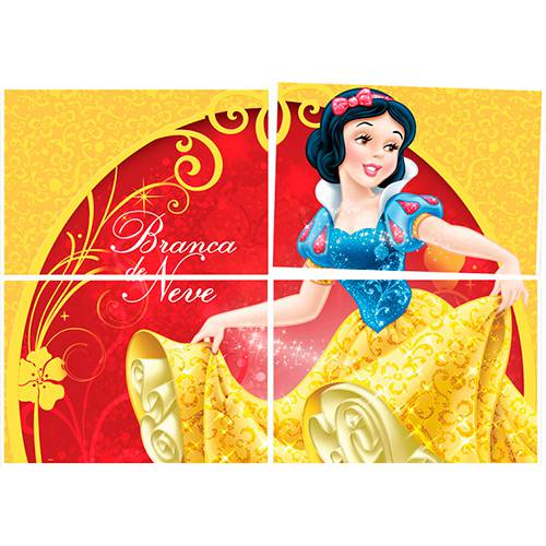 Tamanhos, Medidas e Dimensões do produto Painel Branca de Neve Regina Festas com 1 Unidade 126x88cm