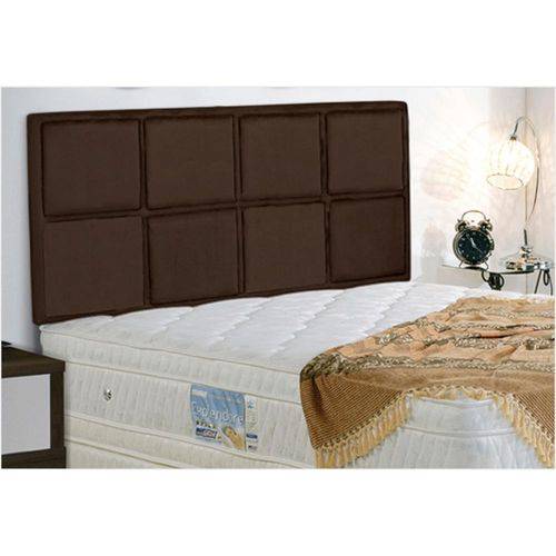 Tamanhos, Medidas e Dimensões do produto Painel Cabeceira para Cama Box Queen Romagna 160cm Suede Marrom - Havaí