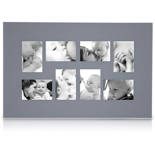 Tamanhos, Medidas e Dimensões do produto Painel de Fotos Upper 1 (45x70x4cm) Cinza e Branco para 8 Fotos - Artimage