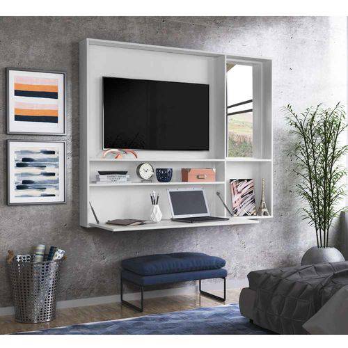 Tamanhos, Medidas e Dimensões do produto Painel de Tv 42''com Bancada Passion e Espelho - Branco