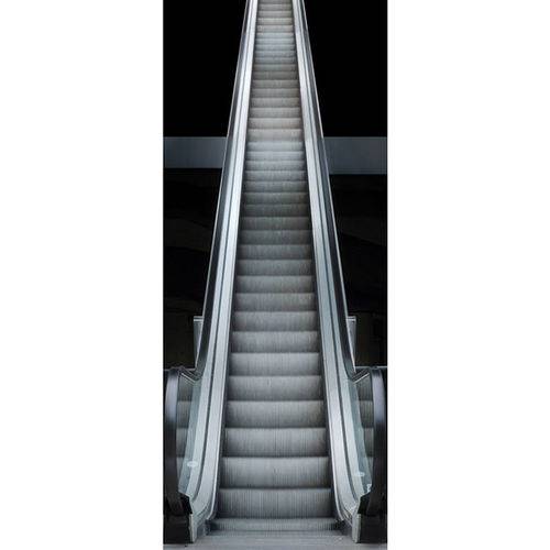 Tamanhos, Medidas e Dimensões do produto Painel Fotográfico Autocolante para Porta com Laminação - Escada Rolante - 0,92m X 2,15m