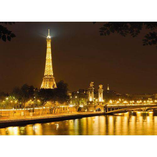 Tamanhos, Medidas e Dimensões do produto Painel Fotografico Noite de Ouro em Paris Importado Komar