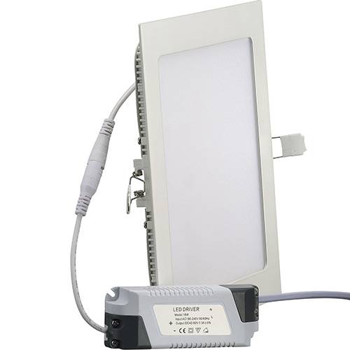 Tamanhos, Medidas e Dimensões do produto Painel LED para Embutir 12W 3000K Bivolt - 9067 - Laki