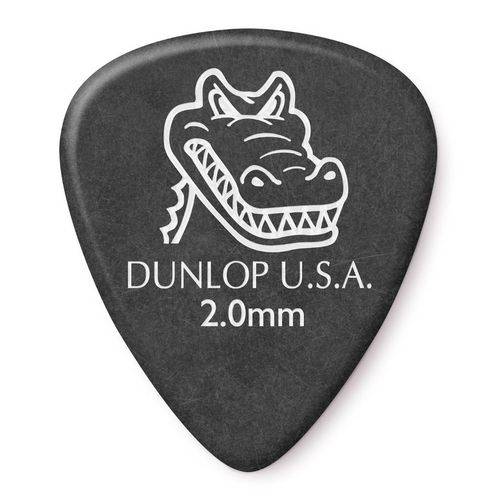 Tamanhos, Medidas e Dimensões do produto Palhetas Dunlop Gator Grip 2,00mm – 6 Unidade
