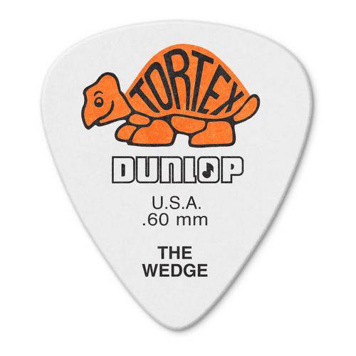 Tamanhos, Medidas e Dimensões do produto Palhetas Dunlop Tortex Wedge 0,60mm – 12 Palheta