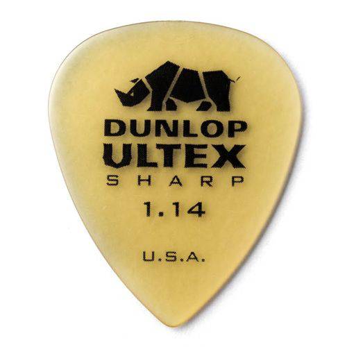Tamanhos, Medidas e Dimensões do produto Palhetas Dunlop Ultrex Sharp 1,14 Mm – 12 Unidade