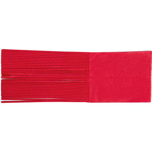Tamanhos, Medidas e Dimensões do produto Papel de Bala Seda Vermelho 8cm - 48 Unidades - Regina Festas