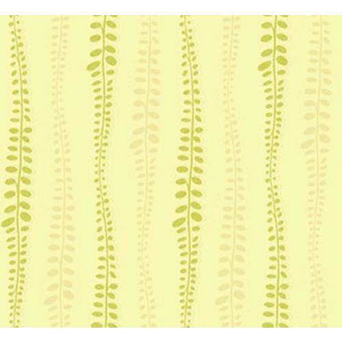 Tamanhos, Medidas e Dimensões do produto Papel de Parede Adeline 0,70x10m Amarelo Folhas Importado