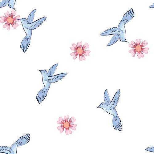 Tamanhos, Medidas e Dimensões do produto Papel de Parede Adesivo Floral Pássaros 2,70x0,57m