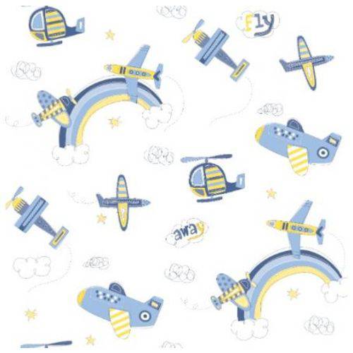 Tamanhos, Medidas e Dimensões do produto Papel de Parede Bobinex Bambinos Infantil Aviao Azul
