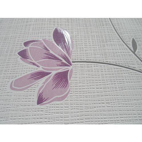 Tamanhos, Medidas e Dimensões do produto Papel de Parede Kantai Pop TNT Branco Lilas Floral Texturizado