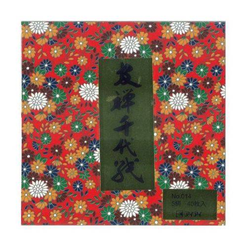 Tamanhos, Medidas e Dimensões do produto Papel Dobradura Especial para Origami 7,50 CM Coleção Japan Yuzen - Florido