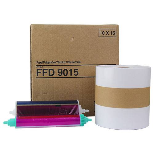 Tamanhos, Medidas e Dimensões do produto Papel e Ribbon Mitsubishi FFD 9015 10X15