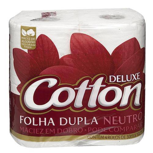 Tamanhos, Medidas e Dimensões do produto Papel Higiênico Cotton Folha Dupla Neutro 4 Unidades
