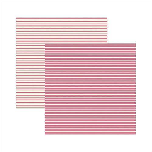 Tamanhos, Medidas e Dimensões do produto Papel Scrapbook Classico Texturizado Pink Listras Ksbc006 - Toke e Crie By Ivana Madi