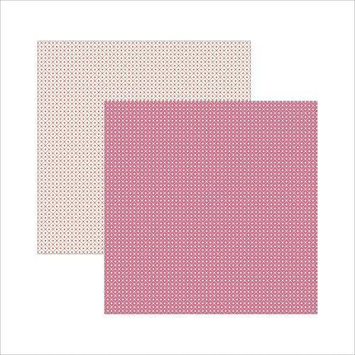 Tamanhos, Medidas e Dimensões do produto Papel Scrapbook Classico Texturizado Pink Xadrez Ksbc014 - Toke e Crie By Ivana Madi