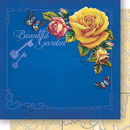 Tamanhos, Medidas e Dimensões do produto Papel Scrapbook Dupla Face Beautiful Garden SD-445 - Litoarte