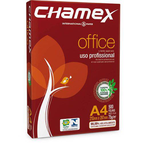 Tamanhos, Medidas e Dimensões do produto Papel Sulfite Chamex Office A4 500 Folhas