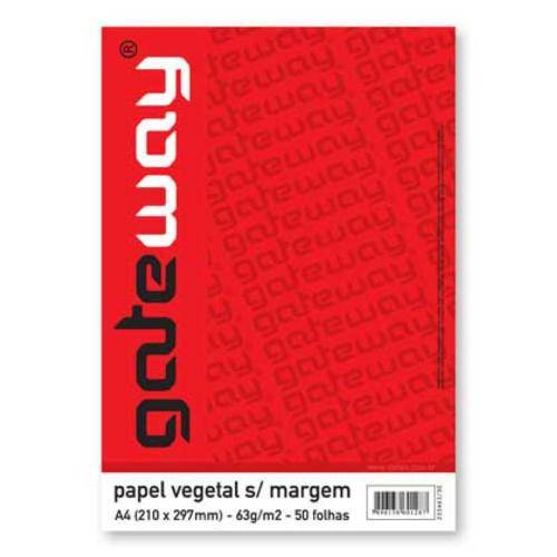 Tamanhos, Medidas e Dimensões do produto Papel Vegetal Sem Margem 100 Folhas Gateway