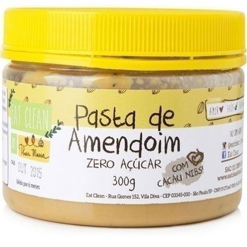 Tamanhos, Medidas e Dimensões do produto Pasta de Amendoim com Cacau Nibs 300g Eat Clean