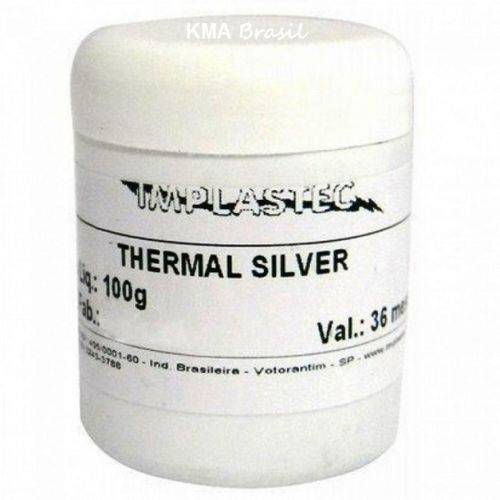 Tamanhos, Medidas e Dimensões do produto Pasta Térmica com Prata 100g - Thermal Silver - P/ Processador - Implastec