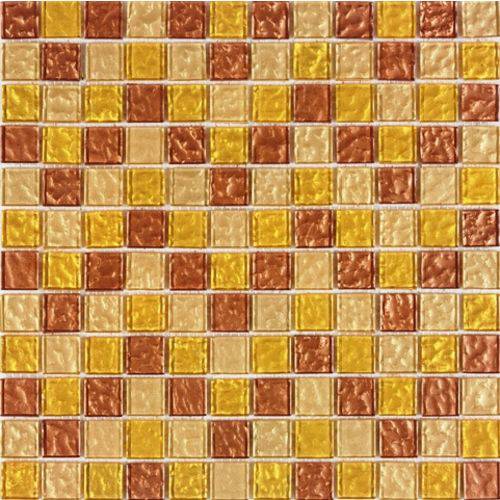 Tamanhos, Medidas e Dimensões do produto Pastilha de Vidro MIX27 Marrom, Amarelo e Bege