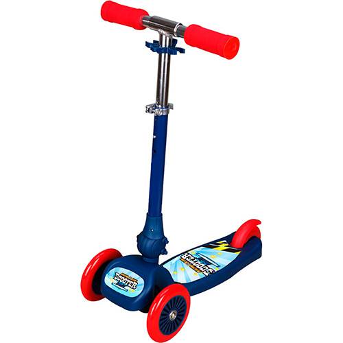 Tamanhos, Medidas e Dimensões do produto Patinete Scooter Net Mini Racing Club Azul com Vermelho - Zoop Toys