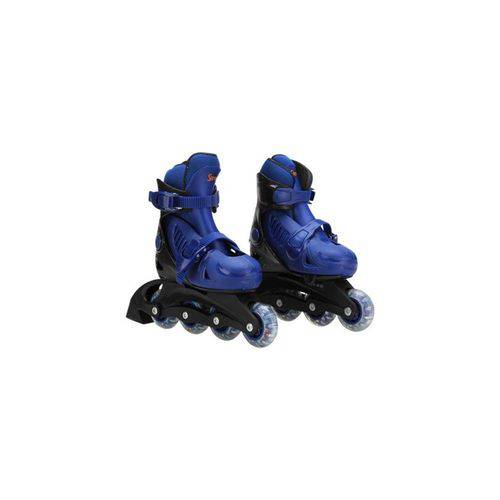 Tamanhos, Medidas e Dimensões do produto Patins Roller Radical Inline M Azul Bel Fix 33-36 (367200)